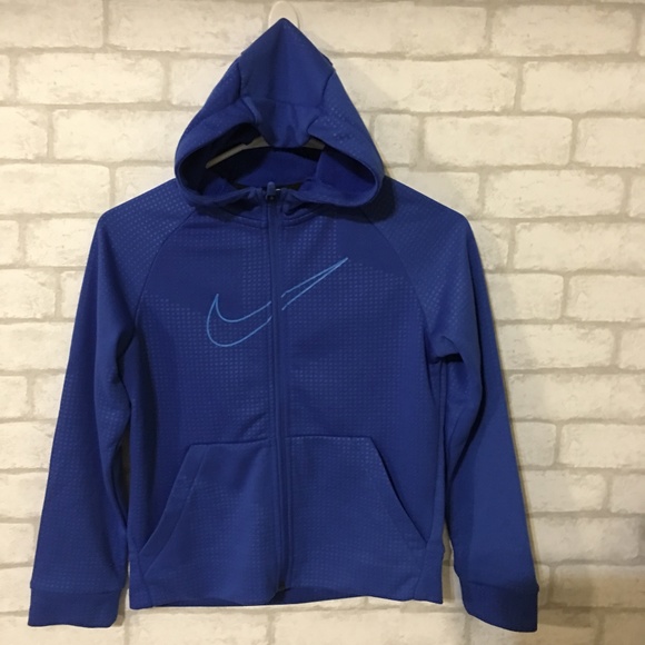 Nike Other - Nike Dri-Fit royal blue zip up hoodie jacket - S